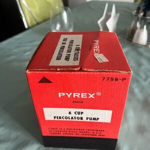 Pyrex Red 6 Cup Percolator Pump